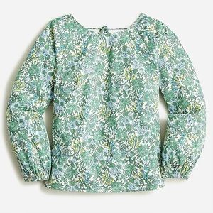 NWT J.Crew Organic Cotton Floral Shirt - Size 24 - Still in stores!
